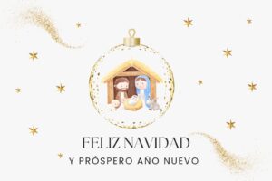 Tarjeta Navidad física o digital para saludar a tus seres queridos, además son personalizables con textos e imágenes.